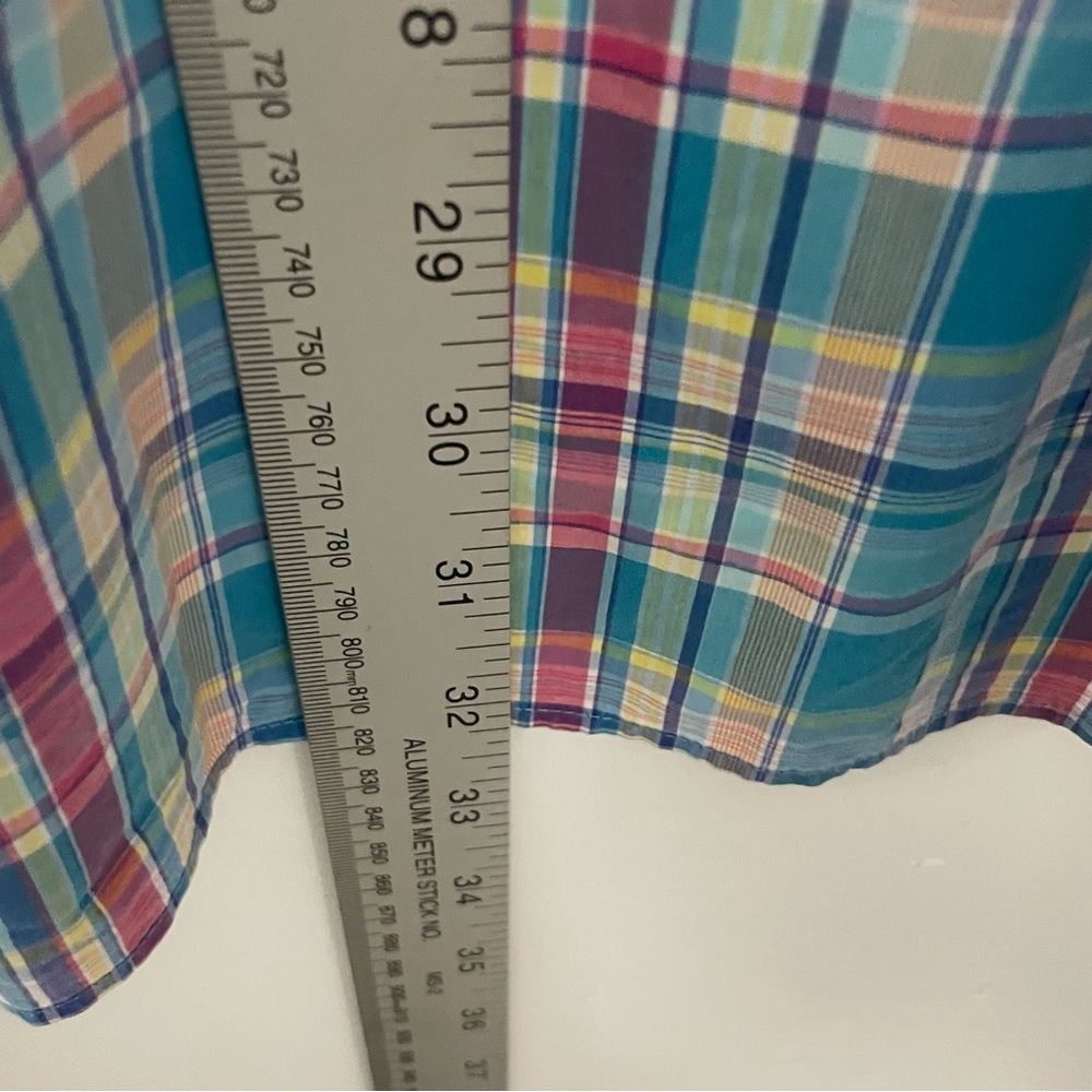 Ralph Lauren Colorful Plaid Shirt 2XB Yellow Pony Preppy - Picture 7 of 8
